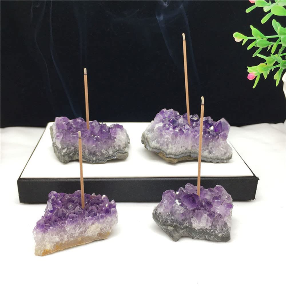 Amazon | Luottus アメジスト 天然石 線香立て お香入れ お香